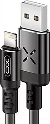 Кабель XO NB108 Voice Control USB-A - Lightning 10.5w 1м cable Black/Grey - фото Кабель XO NB108 Voice Control USB-A - Lightning 10.5w 1м cable Black/Grey
