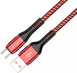 Кабель USB Jellico A5 15W 3A micro USB Cable Red - миниатюра 3