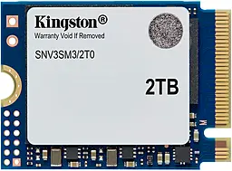 SSD Накопитель Kingston NV3 2TB M.2 2230 NVMe PCIe 4.0 x4 3D NAND (SNV3SM3/2T0) - фото SSD Накопитель Kingston NV3 2TB M.2 2230 NVMe PCIe 4.0 x4 3D NAND (SNV3SM3/2T0)