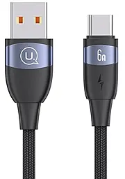 Кабель Usams U85 USB-A - Type-C 30w 6a 2м cable Black (US-SJ631) - фото Кабель Usams U85 USB-A - Type-C 30w 6a 2м cable Black (US-SJ631)