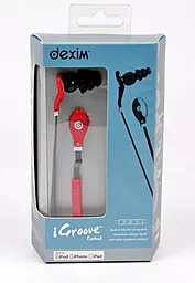 Навушники Dexim DEU 039-R red