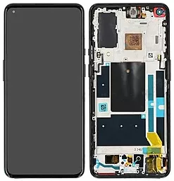 Дисплей OnePlus 9 (LE2110, LE2111, LE2113, LE2115, LE2117) с тачскрином и рамкой, оригинал, Black