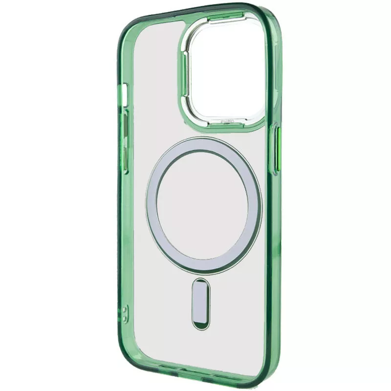 Чехол Epik Iris with MagSafe для Apple iPhone 14 Pro Green - фото 4