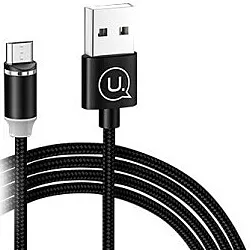 Кабель USB Usams Magnetic micro USB Cable Black (US-SJ158)