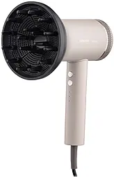 Фен Ardesto Pearl Cream HD-Y702PERL, 1500-1800Вт, 3 швидкості, 3 темп.режими, магнітні насадки,бежев - фото Фен Ardesto Pearl Cream HD-Y702PERL, 1500-1800Вт, 3 швидкості, 3 темп.режими, магнітні насадки,бежев