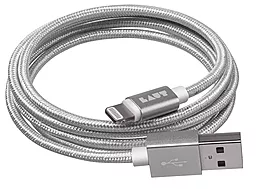 Кабель USB Laut LINK Metallics Lightning Silver (LAUTLKMLTN1.2SL)