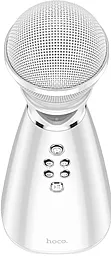 Безпровідний мікрофон для караоке Hoco BK6 White - мініатюра 2