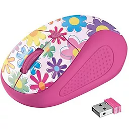 Компьютерная мышка Trust Primo (21481) pink flowers
