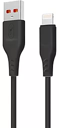 Кабель SkyDolphin S61LB USB-A - Lightning 12w 2.4a 2м cable Black (USB-000575) - фото Кабель SkyDolphin S61LB USB-A - Lightning 12w 2.4a 2м cable Black (USB-000575)