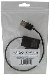 Адаптер с кабелем для передачи данных Maiwo K102-U2S USB 2.0 SlimLine SATA 13 pin 0.3 м - миниатюра 9