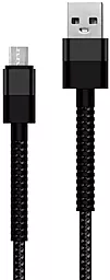 Кабель Walker C700 USB-A - micro USB 12w 2.4a 1м cable Black - фото Кабель Walker C700 USB-A - micro USB 12w 2.4a 1м cable Black