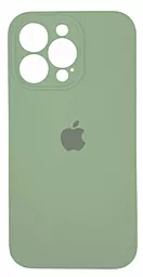 Чехол Silicone Case Full Camera для Apple iPhone 15 Pro Fresh Green