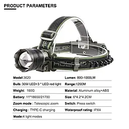 Фонарик Bailong 8099 PM10-TG - миниатюра 14 Фонарик Bailong 8099 PM10-TG - миниатюра 14