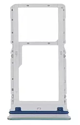 Держатель (лоток) Сим карты Xiaomi Redmi 12 и карты памяти Dual SIM Original Polar Silver