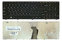 Клавіатура для ноутбуку Lenovo IdeaPad G580 G585 Z580 Z585 чорна-сіра