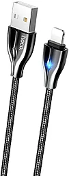 Кабель Hoco U88 Amazing Colors USB-A - Lightning 12w 2.4a 1.2м cable Black - фото Кабель Hoco U88 Amazing Colors USB-A - Lightning 12w 2.4a 1.2м cable Black