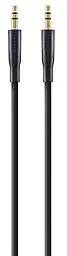 Аудио кабель Belkin AUX mini Jack 3.5mm M/M Cable 1 м чёрный/золотистый