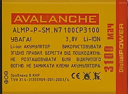 Акумулятор Samsung N7100 / EB595675LU / ALMP-P-SM.N7100CP (3100 mAh) Avalanche