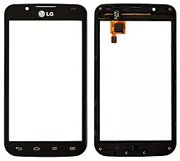 Сенсор (тачскрин) LG Optimus L7 2 P715 with frame Black - фото Сенсор (тачскрин) LG Optimus L7 2 P715 with frame Black