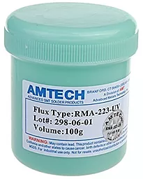 Флюс паста Amtech RMA-223-UV, 100гр. в пластиковой емкости - фото Флюс паста Amtech RMA-223-UV, 100гр. в пластиковой емкости