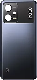 Задняя крышка корпуса Xiaomi Poco X5 со стеклом камеры Jaguar Black - фото Задняя крышка корпуса Xiaomi Poco X5 со стеклом камеры Jaguar Black