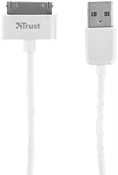 Кабель USB Trust 30-pin cable for Apple White