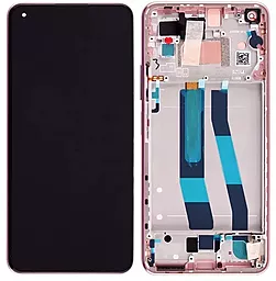 Дисплей Xiaomi 11 Lite 5G NE с тачскрином и рамкой, (TFT), Pink