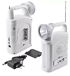 Фонарик аккумуляторный Yajia YJ-2885 SY (1W+22SMD) Radio, Power Bank - фото Фонарик аккумуляторный Yajia YJ-2885 SY (1W+22SMD) Radio, Power Bank