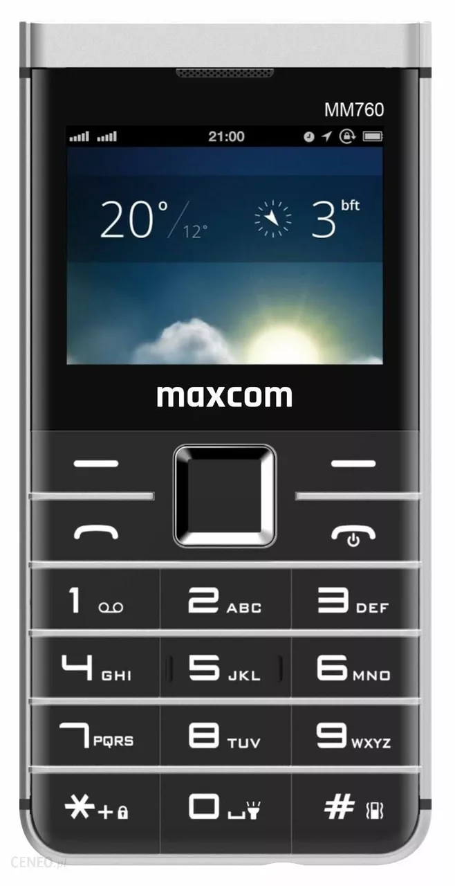 Мобильный телефон Maxcom MM760 Black - фото 1