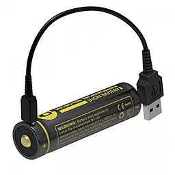 Аккумулятор Li-Ion 18650 Nitecore NL1834R (3400mAh, USB), защищенный - миниатюра 2