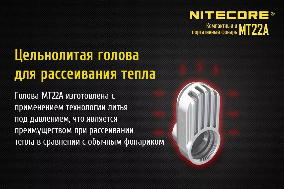 Ліхтарик Nitecore MT22A Жовтий - фото 6