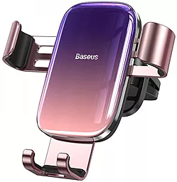 Держатель с автозажимом Baseus Glaze Gravity Car Mount Pink (SUYL-LG04) - фото Держатель с автозажимом Baseus Glaze Gravity Car Mount Pink (SUYL-LG04)
