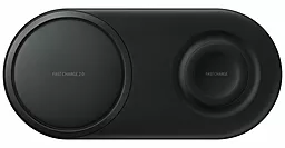 Бездротовий (індукційний) зарядний пристрій швидкої QI зарядки Samsung Wireless Charger Duo Black (EP-P5200TBRGRU) - мініатюра 2