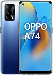 Смартфон Oppo A74 6/128GB Midnight Blue - фото Смартфон Oppo A74 6/128GB Midnight Blue