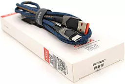 USB Кабель iKaku GEDIAO KSC-192 16W 3.2A 1.2M USB Type-C Cable Blue
