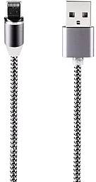 Кабель USB Gelius Pro Magenta Lightning Grey (GP-MC-U01i)