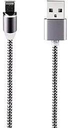 Кабель Gelius Pro Magenta USB-A - Lightning 12w 2.4a 1м cable Grey (GP-MC-U01i) - фото Кабель Gelius Pro Magenta USB-A - Lightning 12w 2.4a 1м cable Grey (GP-MC-U01i)