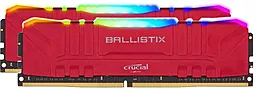 Оперативная память Crucial 32GB (2x16GB) DDR4 3200MHz Ballistix Red RGB (BL2K16G32C16U4RL)