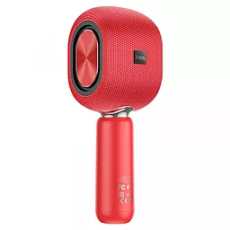 Колонки акустичні Hoco BK8 Cool Hi K song microphone Vigor Red - фото Колонки акустичні Hoco BK8 Cool Hi K song microphone Vigor Red