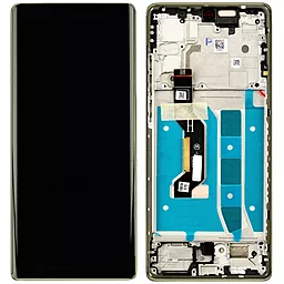 Дисплей Motorola Moto G85 (XT2427) с тачскрином и рамкой, оригинал, Olive Green