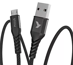 USB Кабель Pixus micro USB Cable Black (4897058530896)