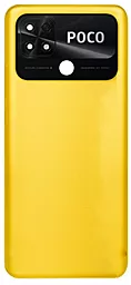 Задняя крышка корпуса Xiaomi Poco C40 со стеклом камеры Poco Yellow