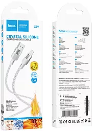 Кабель Hoco X99 Crystal Junction USB-A - micro USB 12w 2.4a 1м cable gray - миниатюра 5 Кабель Hoco X99 Crystal Junction USB-A - micro USB 12w 2.4a 1м cable gray - миниатюра 5