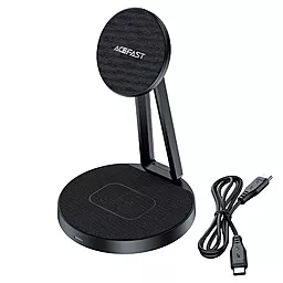 Беспроводная док-станция AceFast E8 2-in-1 30w desktop wireless charger black (AFE8) - фото Беспроводная док-станция AceFast E8 2-in-1 30w desktop wireless charger black (AFE8)