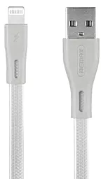 Кабель Remax Speed Pro USB-A - Lightning 12w 2.4a 1м cable Silver (RC-090i) - фото Кабель Remax Speed Pro USB-A - Lightning 12w 2.4a 1м cable Silver (RC-090i)
