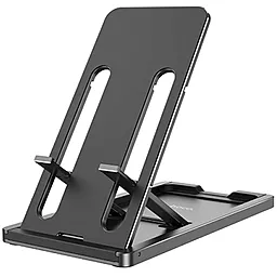 Настільний тримач Hoco HD5 Freedom metal folding desktop stand Black - фото Настільний тримач Hoco HD5 Freedom metal folding desktop stand Black