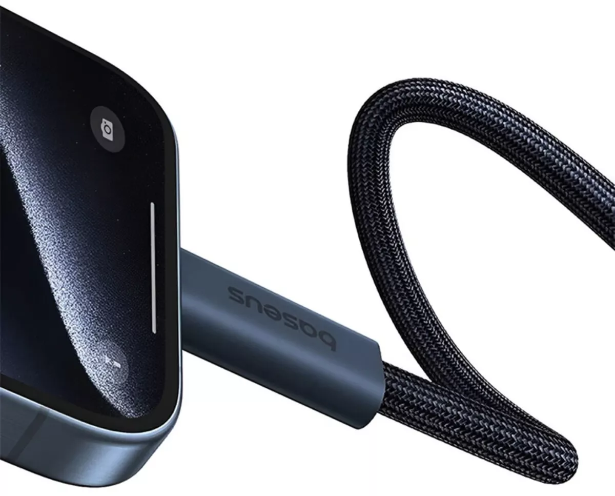 Мультимедийный кабель Baseus Flash 2 Full FeatuRed USB4.0 Type-C - Type-C 8k 60hz 240w 5a 1м 40gbps PD data cable Black (P10311803111-00) - фото 6