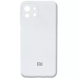 Чехол Epik Silicone Cover Full Camera (AA) для Xiaomi Mi 11 Lite Белый / White