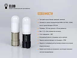 Фонарик Fenix CL09 Black - миниатюра 17