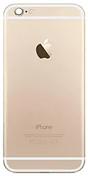 Задняя крышка корпуса Apple iPhone 6 со стеклом камеры, Original Gold - фото Задняя крышка корпуса Apple iPhone 6 со стеклом камеры, Original Gold